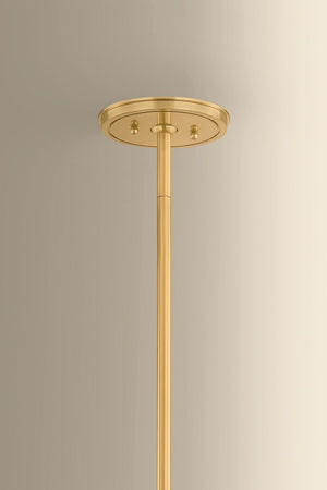 Hudson Valley - 1144-AGB - Four Light Pendant - Sunside - Aged Brass