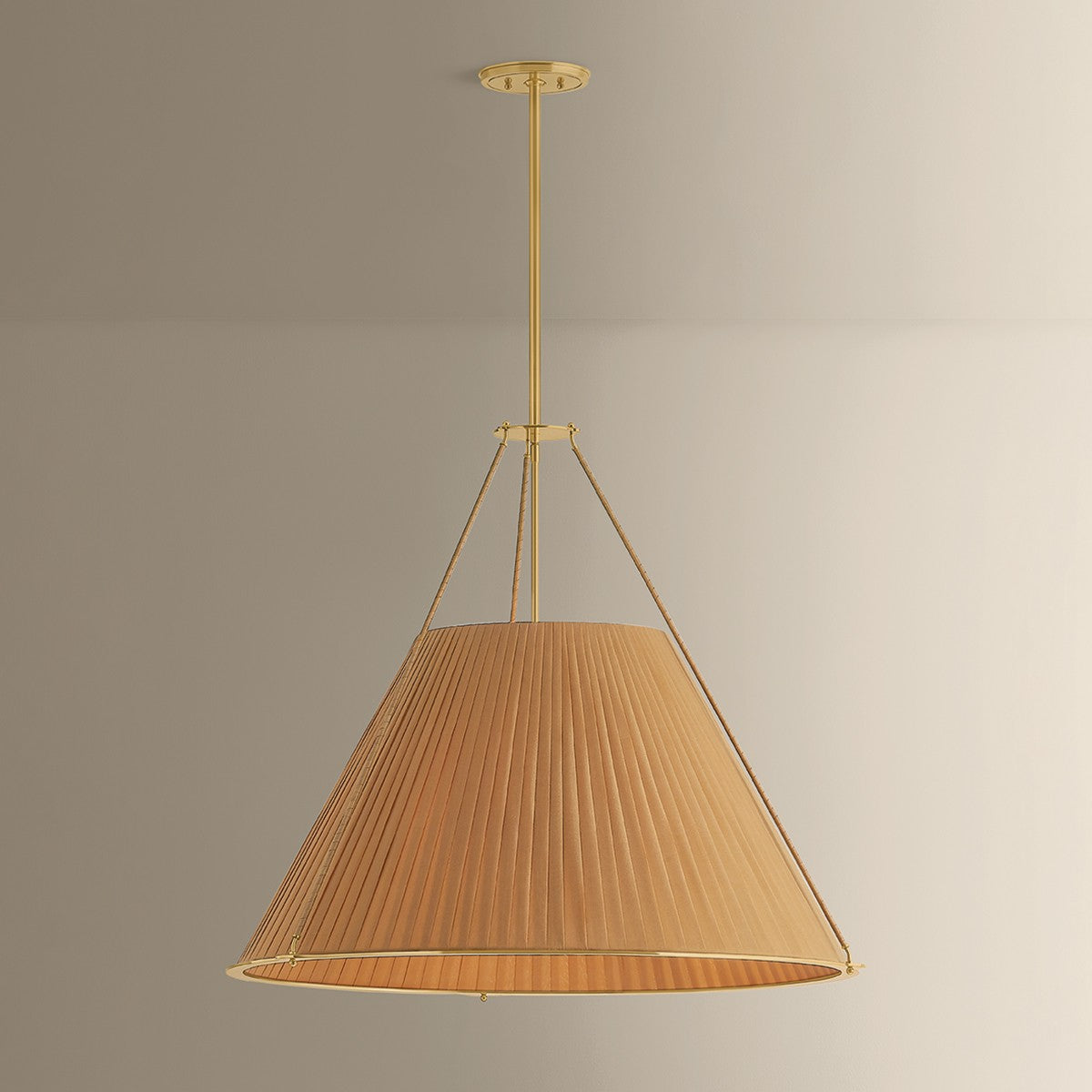 Hudson Valley - 1145-AGB - Five Light Chandelier - Sunside - Aged Brass