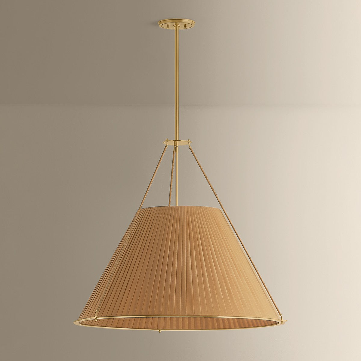 Hudson Valley - 1145-AGB - Five Light Chandelier - Sunside - Aged Brass