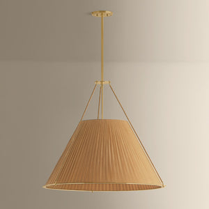 Hudson Valley - 1145-AGB - Five Light Chandelier - Sunside - Aged Brass