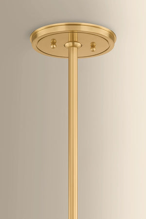 Hudson Valley - 1145-AGB - Five Light Chandelier - Sunside - Aged Brass