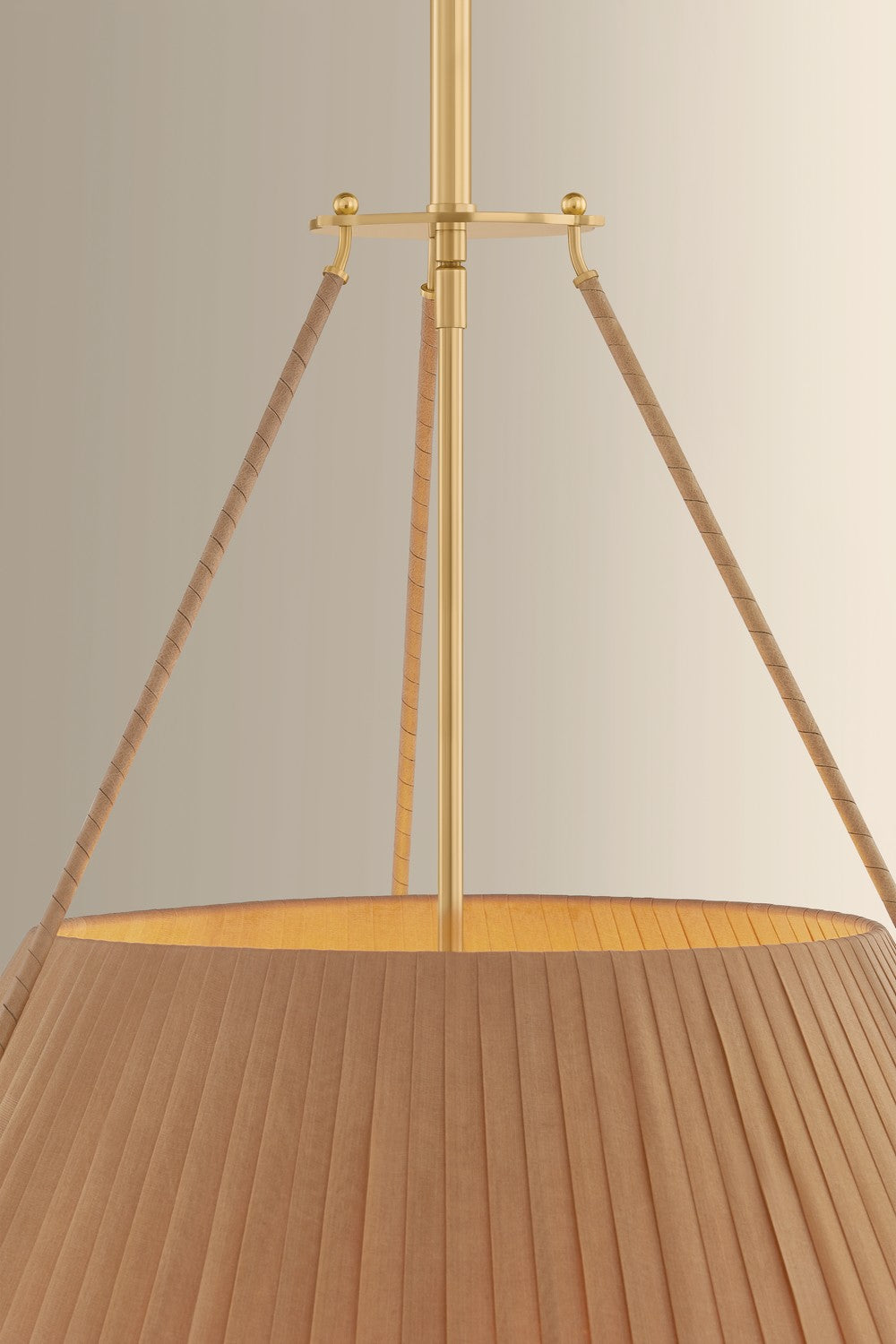 Hudson Valley - 1145-AGB - Five Light Chandelier - Sunside - Aged Brass