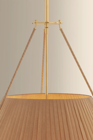 Hudson Valley - 1145-AGB - Five Light Chandelier - Sunside - Aged Brass