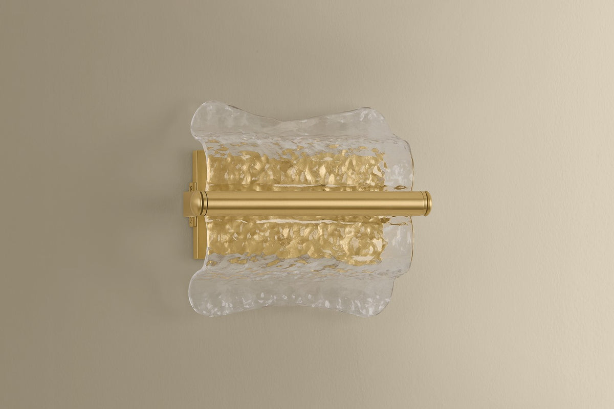 Hudson Valley - 1371-AGB - One Light Wall Sconce - Fosterdale - Aged Brass