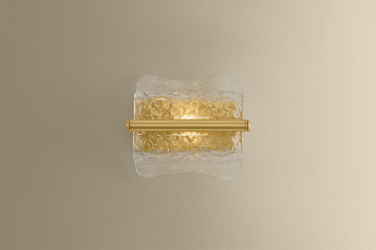 Hudson Valley - 1371-AGB - One Light Wall Sconce - Fosterdale - Aged Brass