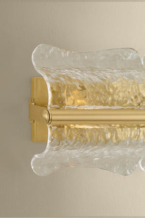 Hudson Valley - 1372-AGB - Two Light Wall Sconce - Fosterdale - Aged Brass
