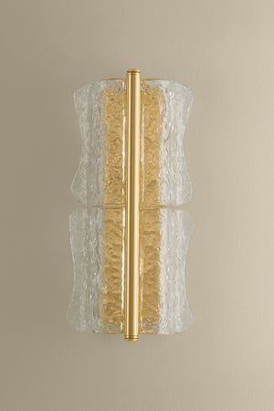 Hudson Valley - 1372-AGB - Two Light Wall Sconce - Fosterdale - Aged Brass