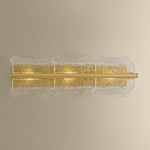 Hudson Valley - 1373-AGB - Three Light Wall Sconce - Fosterdale - Aged Brass
