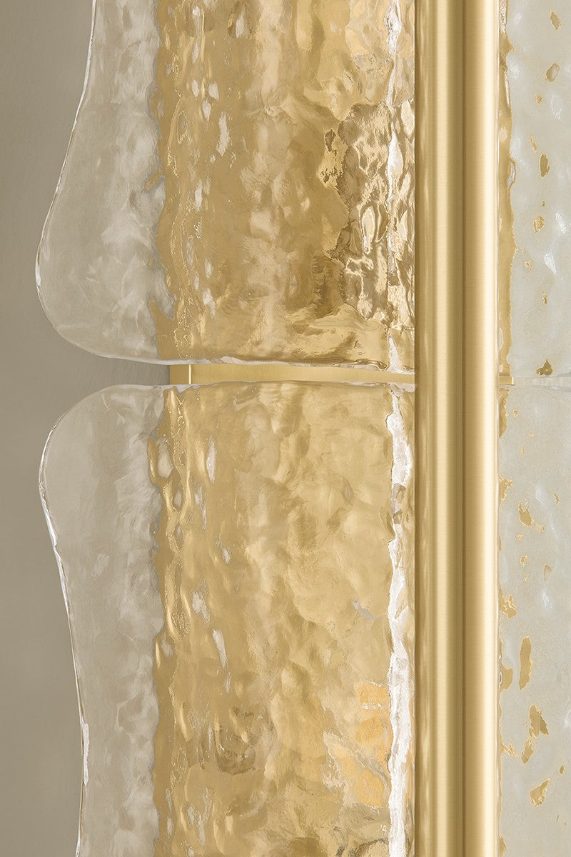 Hudson Valley - 1373-AGB - Three Light Wall Sconce - Fosterdale - Aged Brass