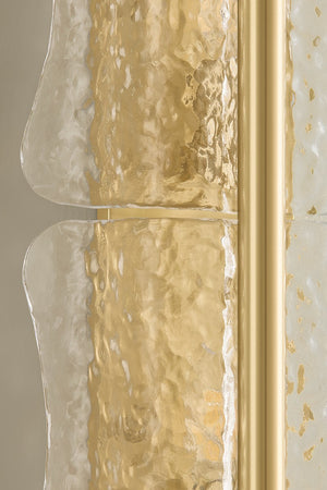 Hudson Valley - 1373-AGB - Three Light Wall Sconce - Fosterdale - Aged Brass