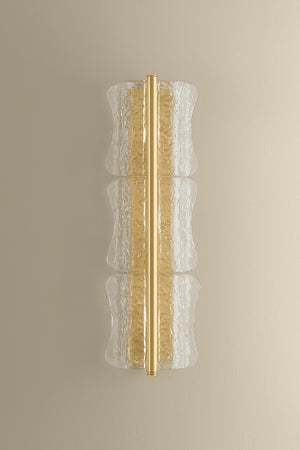 Hudson Valley - 1373-AGB - Three Light Wall Sconce - Fosterdale - Aged Brass