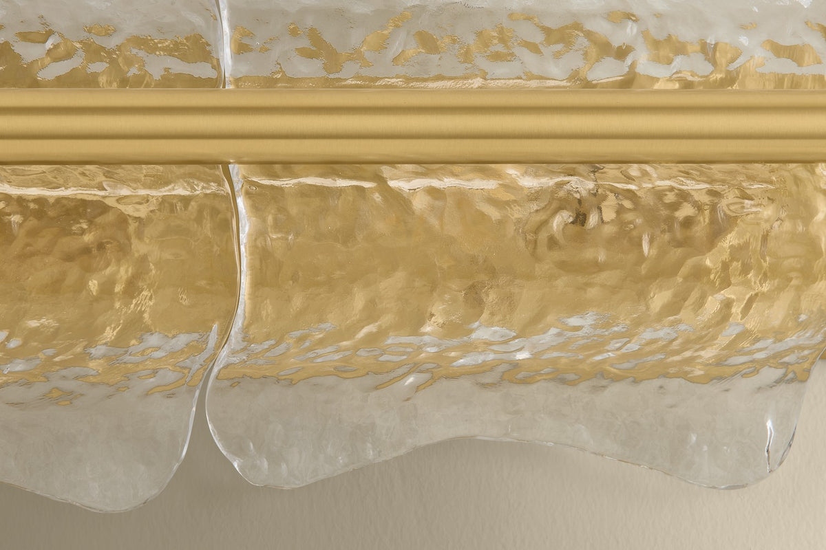 Hudson Valley - 1373-AGB - Three Light Wall Sconce - Fosterdale - Aged Brass
