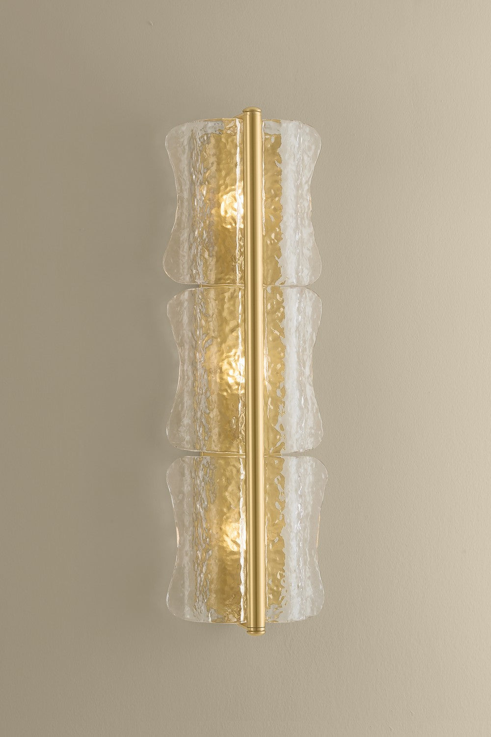 Hudson Valley - 1373-AGB - Three Light Wall Sconce - Fosterdale - Aged Brass