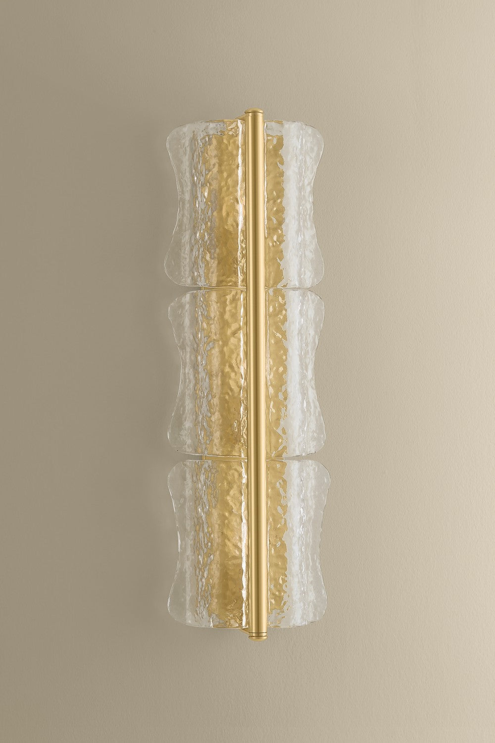 Hudson Valley - 1373-AGB - Three Light Wall Sconce - Fosterdale - Aged Brass