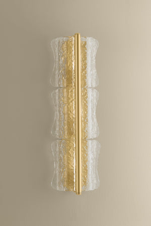 Hudson Valley - 1373-AGB - Three Light Wall Sconce - Fosterdale - Aged Brass