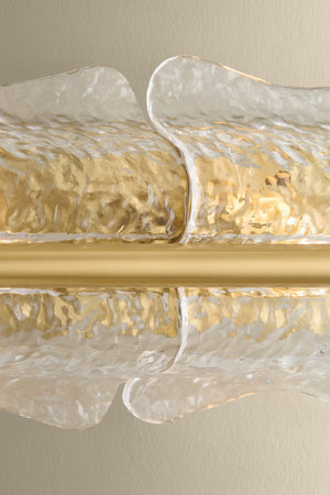 Hudson Valley - 1374-AGB - Four Light Wall Sconce - Fosterdale - Aged Brass