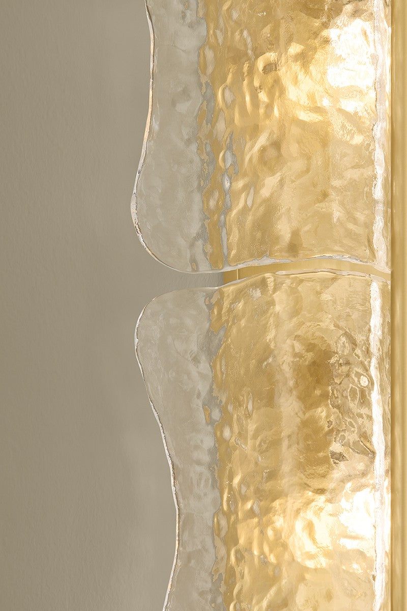 Hudson Valley - 1374-AGB - Four Light Wall Sconce - Fosterdale - Aged Brass