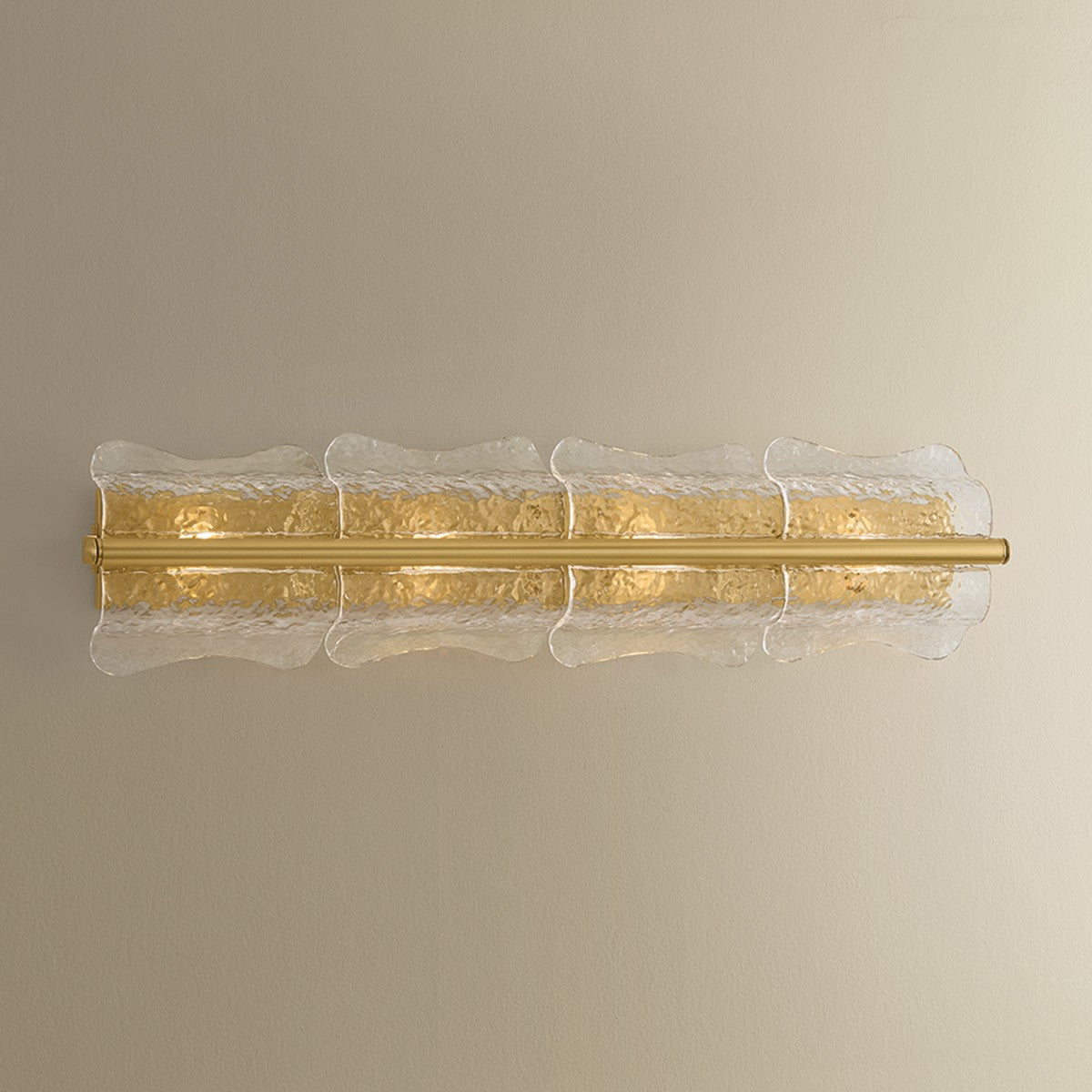 Hudson Valley - 1374-AGB - Four Light Wall Sconce - Fosterdale - Aged Brass