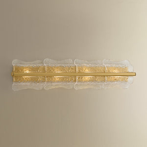 Hudson Valley - 1374-AGB - Four Light Wall Sconce - Fosterdale - Aged Brass