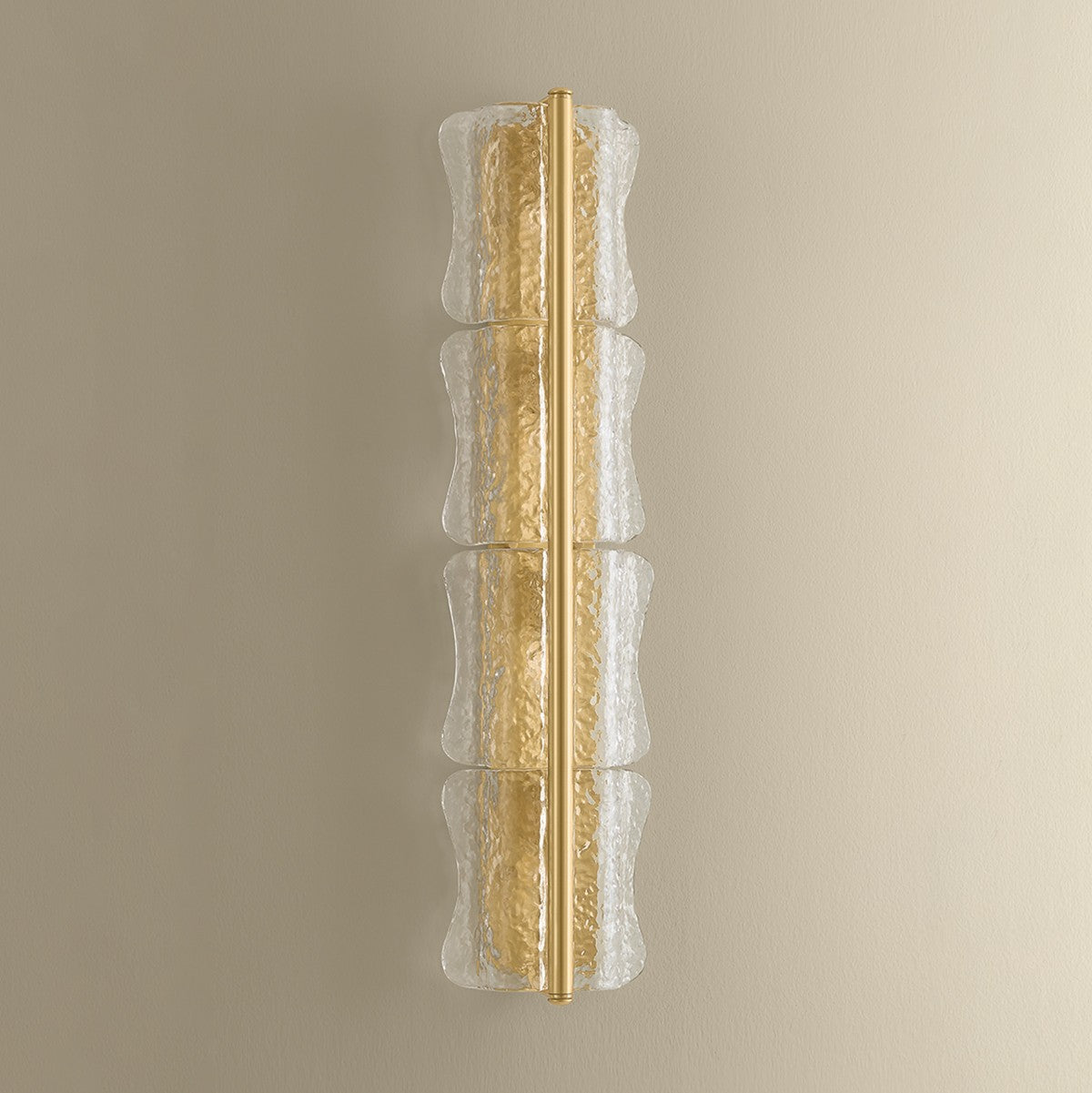 Hudson Valley - 1374-AGB - Four Light Wall Sconce - Fosterdale - Aged Brass
