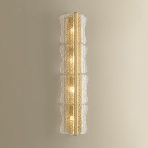 Hudson Valley - 1374-AGB - Four Light Wall Sconce - Fosterdale - Aged Brass