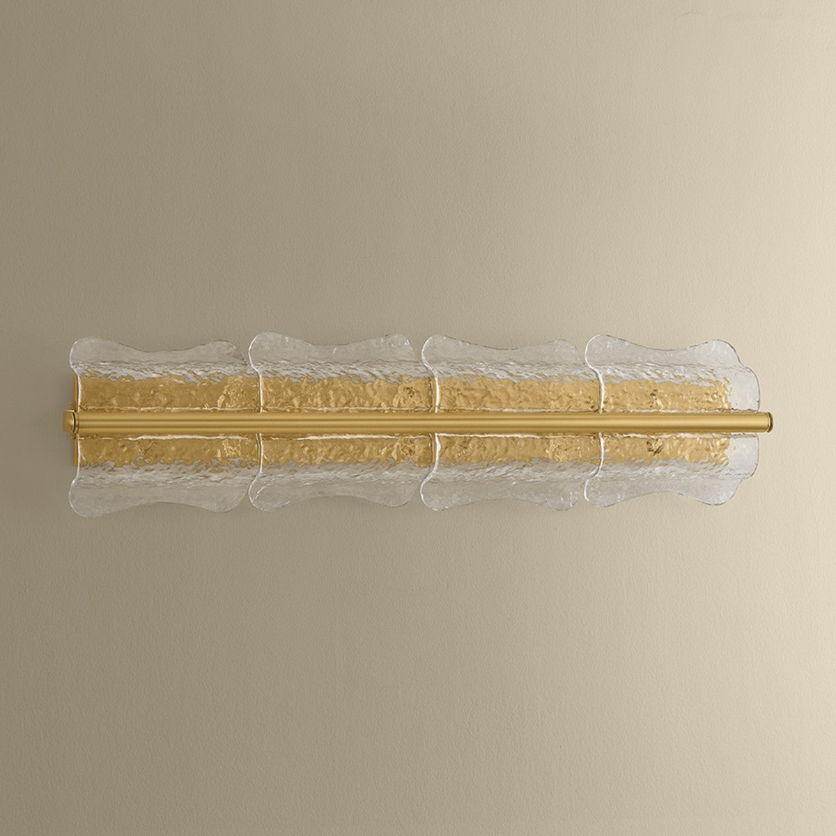 Hudson Valley - 1374-AGB - Four Light Wall Sconce - Fosterdale - Aged Brass
