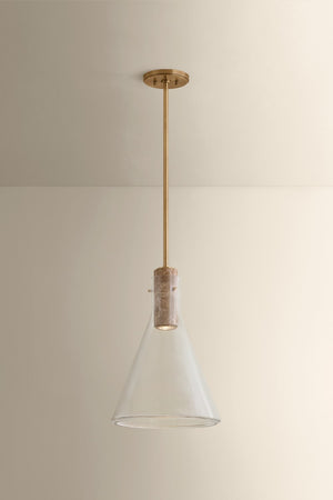 Hudson Valley - 1613-PBR - One Light Pendant - West Hill - Patina Brass