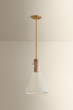 Hudson Valley - 1613-PBR - One Light Pendant - West Hill - Patina Brass