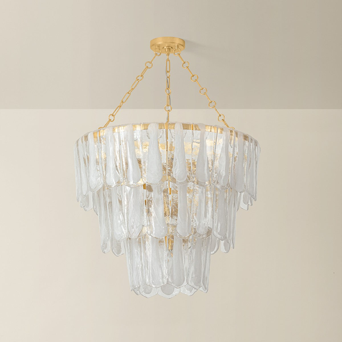 Hudson Valley - 1713-VGL - 13 Light Chandelier - Tappan - Vintage Gold Leaf