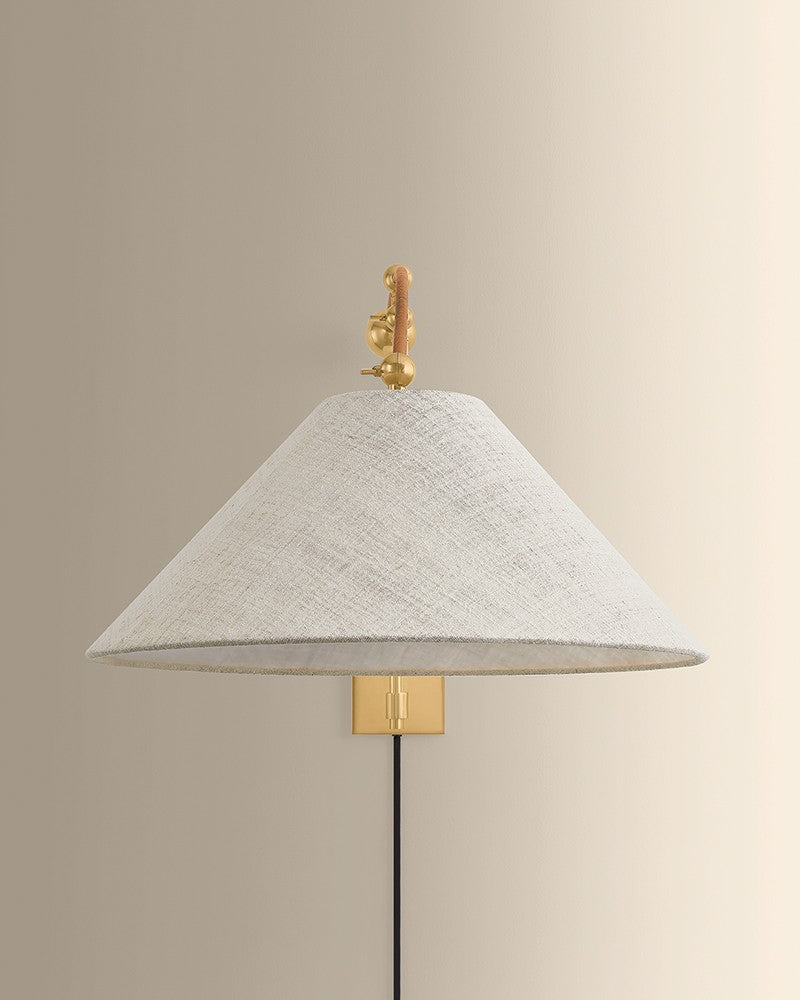 Hudson Valley - 2351-AGB - One Light Wall Sconce - Sylva - Aged Brass