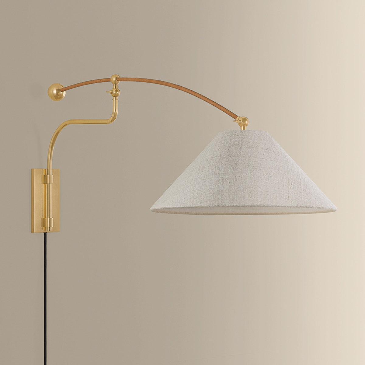Hudson Valley - 2351-AGB - One Light Wall Sconce - Sylva - Aged Brass