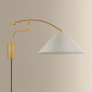 Hudson Valley - 2351-AGB - One Light Wall Sconce - Sylva - Aged Brass