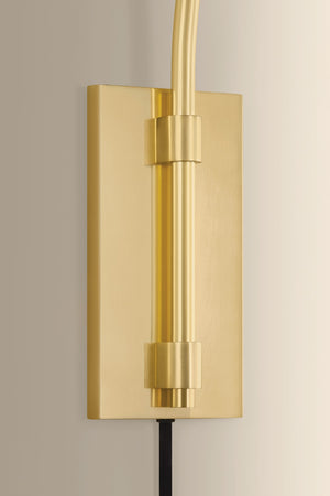 Hudson Valley - 2351-AGB - One Light Wall Sconce - Sylva - Aged Brass