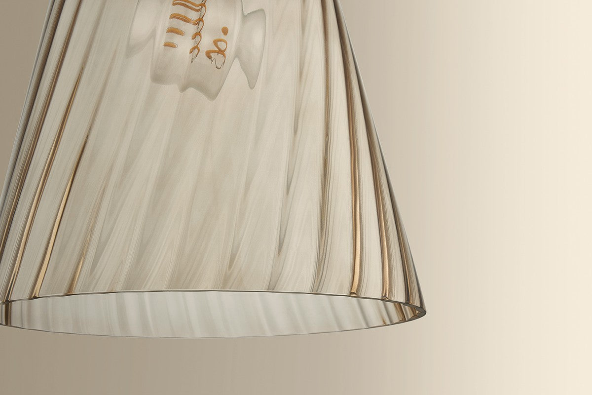 Hudson Valley - 2413-AGB - One Light Pendant - Bleecker - Aged Brass
