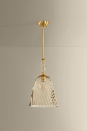 Hudson Valley - 2413-AGB - One Light Pendant - Bleecker - Aged Brass