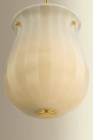Hudson Valley - 3109-AGB - One Light Pendant - Nevins - Aged Brass