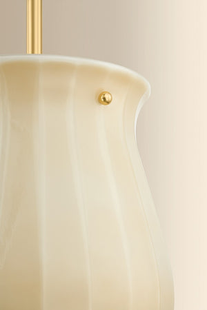 Hudson Valley - 3109-AGB - One Light Pendant - Nevins - Aged Brass