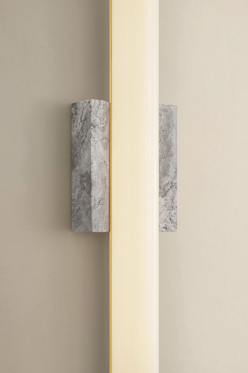 Hudson Valley - 3431-AGB - LED Wall Sconce - Stony Point - Aged Brass