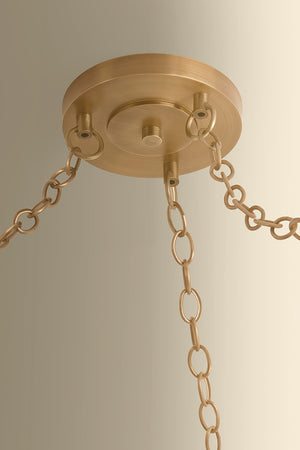 Hudson Valley - 3635-PBR/CIC - Three Light Chandelier - Omi - Patina Brass