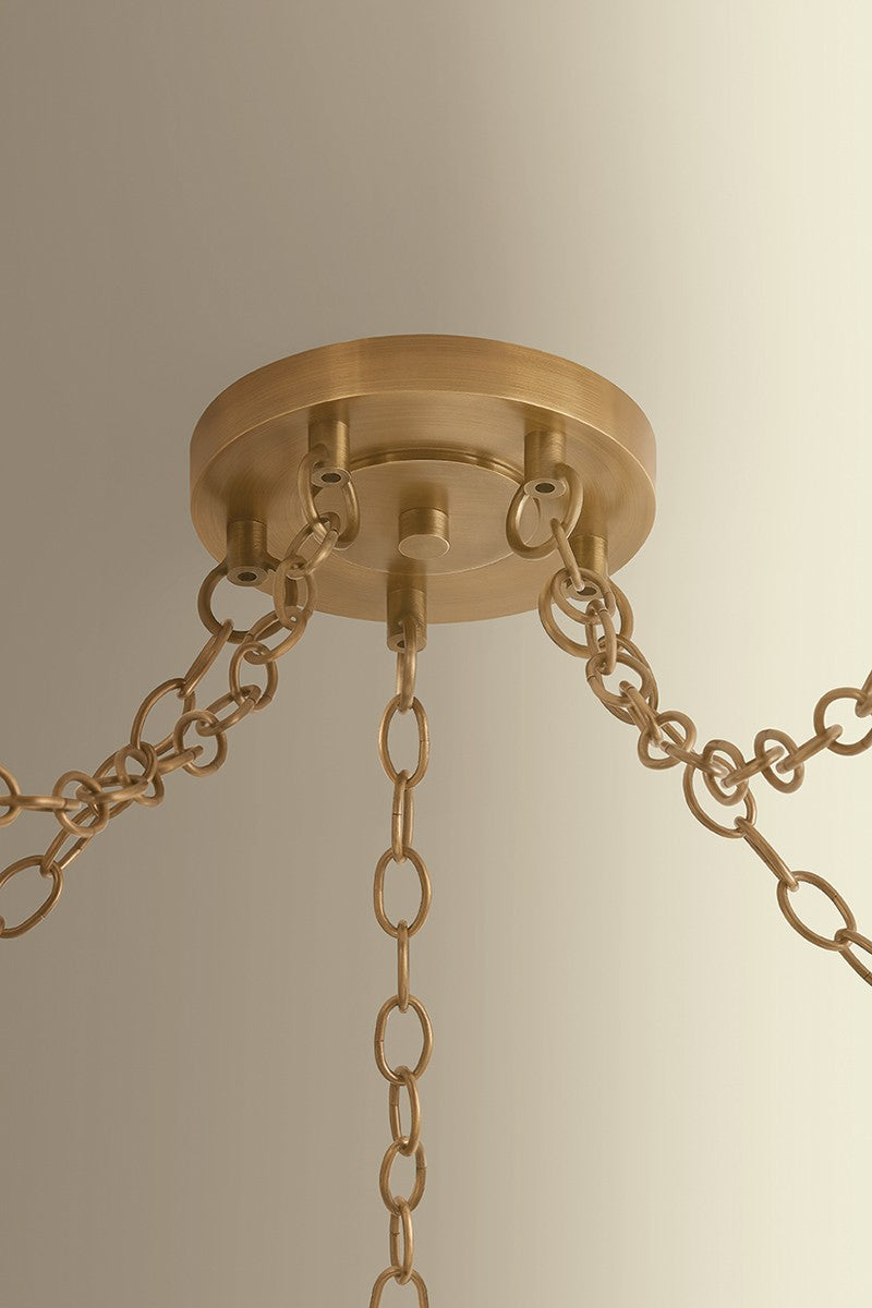 Hudson Valley - 3650-PBR/CIC - Five Light Chandelier - Omi - Patina Brass