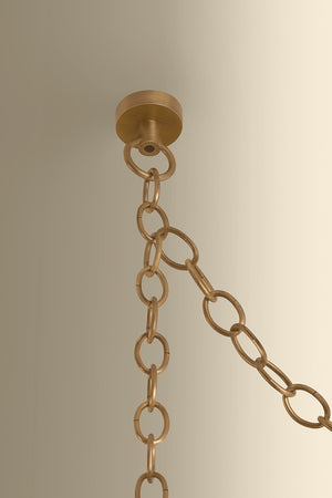 Hudson Valley - 3650-PBR/CIC - Five Light Chandelier - Omi - Patina Brass