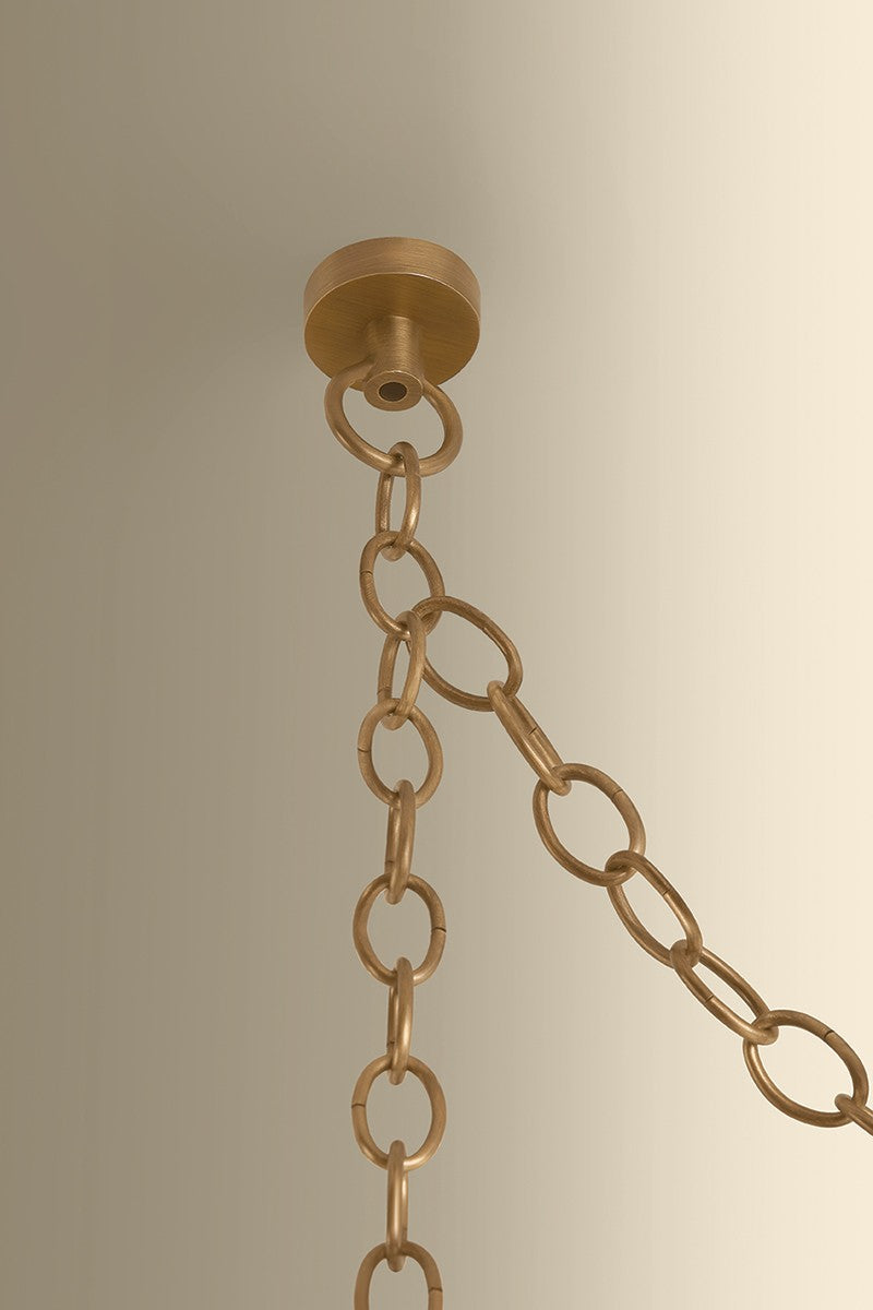 Hudson Valley - 3650-PBR/CIC - Five Light Chandelier - Omi - Patina Brass