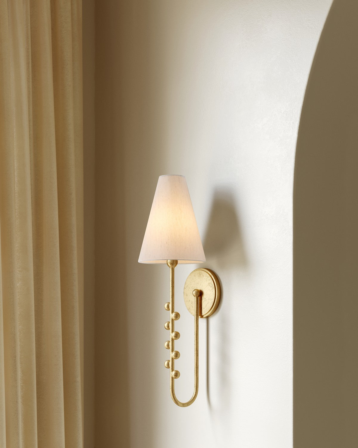 Hudson Valley - 3851-VGL - One Light Wall Sconce - Pine Hills - Vintage Gold Leaf