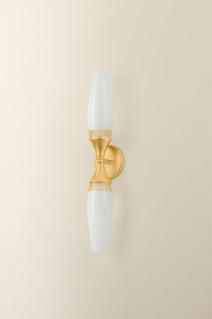Hudson Valley - 3942-VGL - Two Light Wall Sconce - Pennebrook - Vintage Gold Leaf