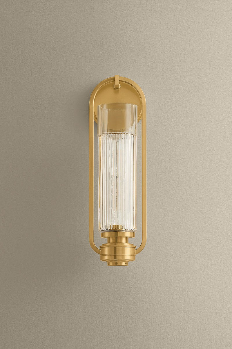 Hudson Valley - 4161-AGB - One Light Wall Sconce - Binnewater - Aged Brass