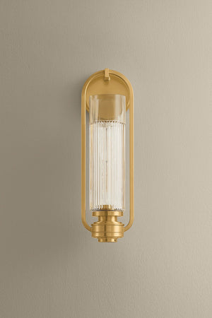Hudson Valley - 4161-AGB - One Light Wall Sconce - Binnewater - Aged Brass