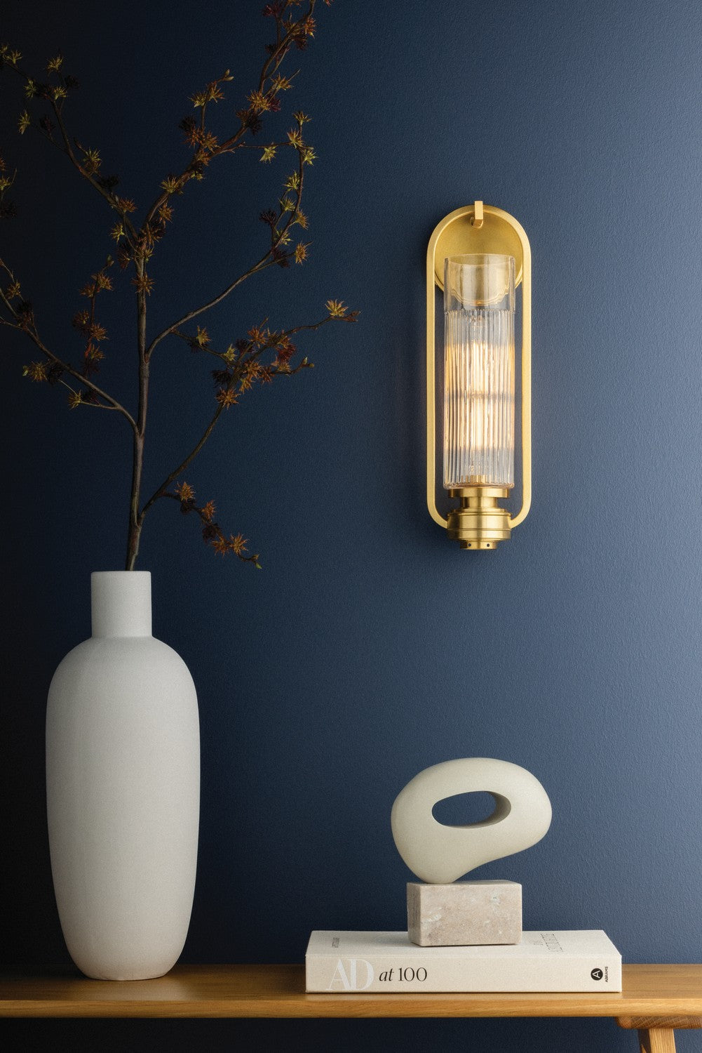 Hudson Valley - 4161-AGB - One Light Wall Sconce - Binnewater - Aged Brass