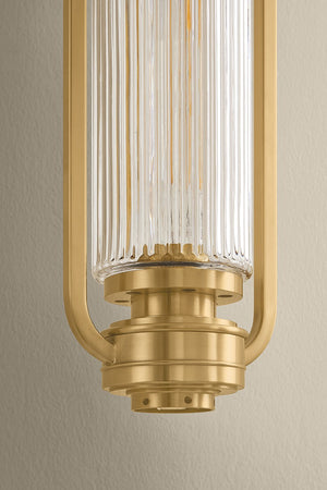 Hudson Valley - 4161-AGB - One Light Wall Sconce - Binnewater - Aged Brass