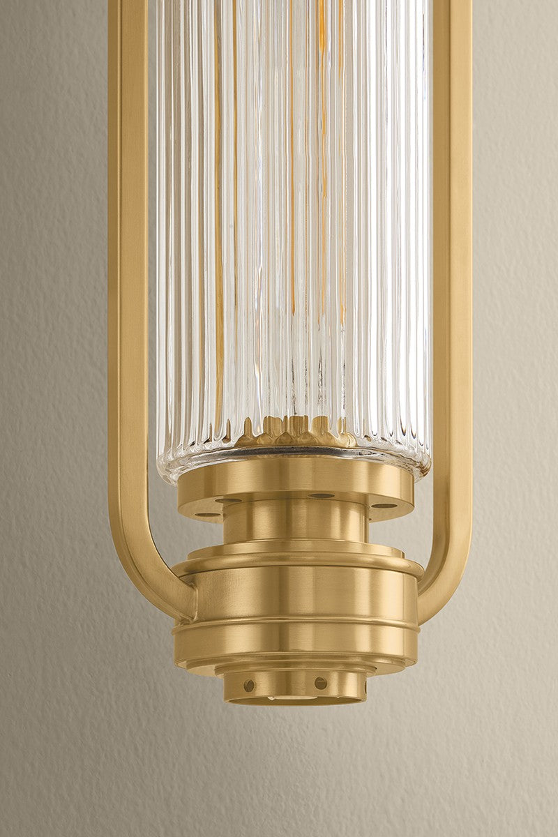 Hudson Valley - 4161-AGB - One Light Wall Sconce - Binnewater - Aged Brass