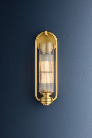 Hudson Valley - 4161-AGB - One Light Wall Sconce - Binnewater - Aged Brass